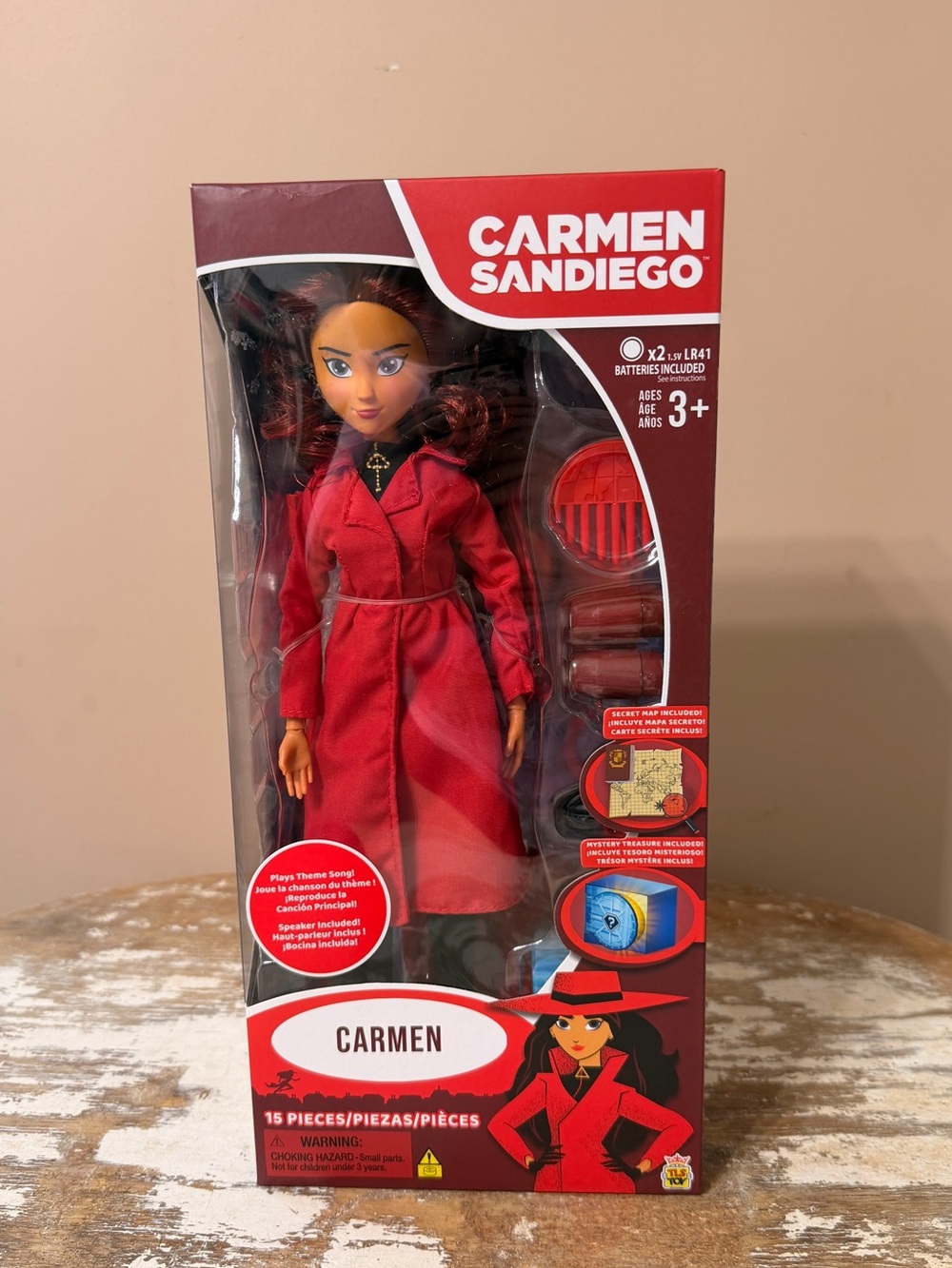 New Carmen Sandiego Red Coat Doll